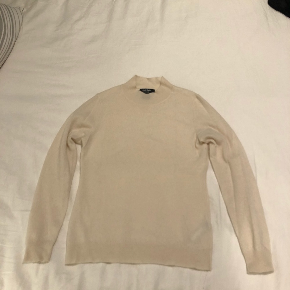 Cream cashmere sweater - only worn once!
